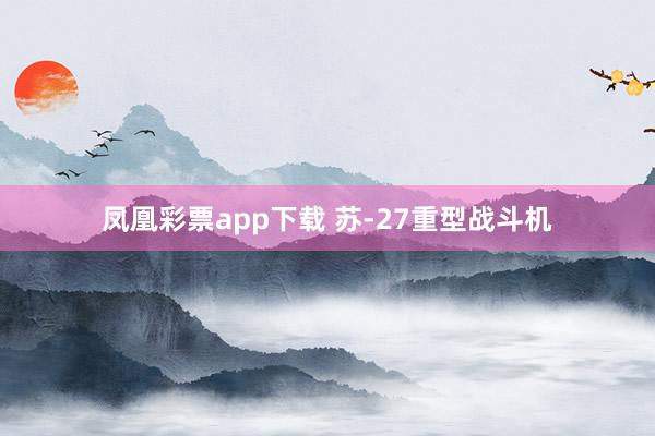 凤凰彩票app下载 苏-27重型战斗机