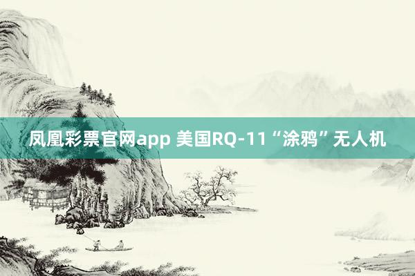 凤凰彩票官网app 美国RQ-11“涂鸦”无人机