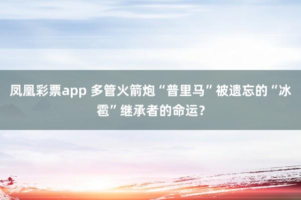 凤凰彩票app 多管火箭炮“普里马”被遗忘的“冰雹”继承者的命运？