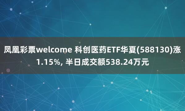 凤凰彩票welcome 科创医药ETF华夏(588130)涨1.15%, 半日成交额538.24万元