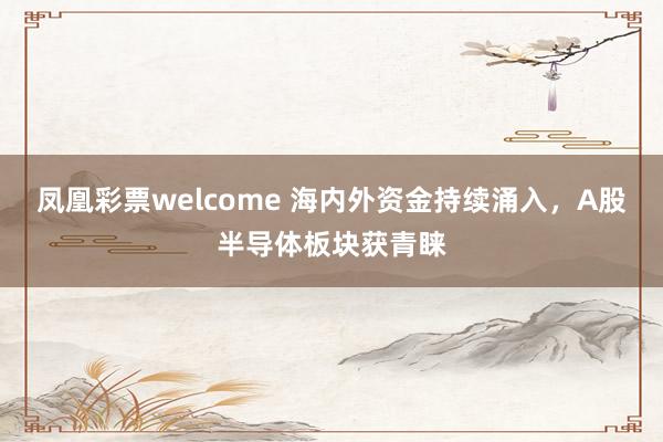 凤凰彩票welcome 海内外资金持续涌入，A股半导体板块获青睐