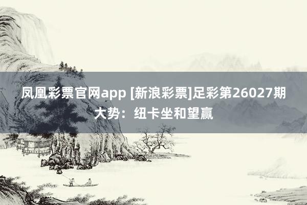 凤凰彩票官网app [新浪彩票]足彩第26027期大势：纽卡坐和望赢